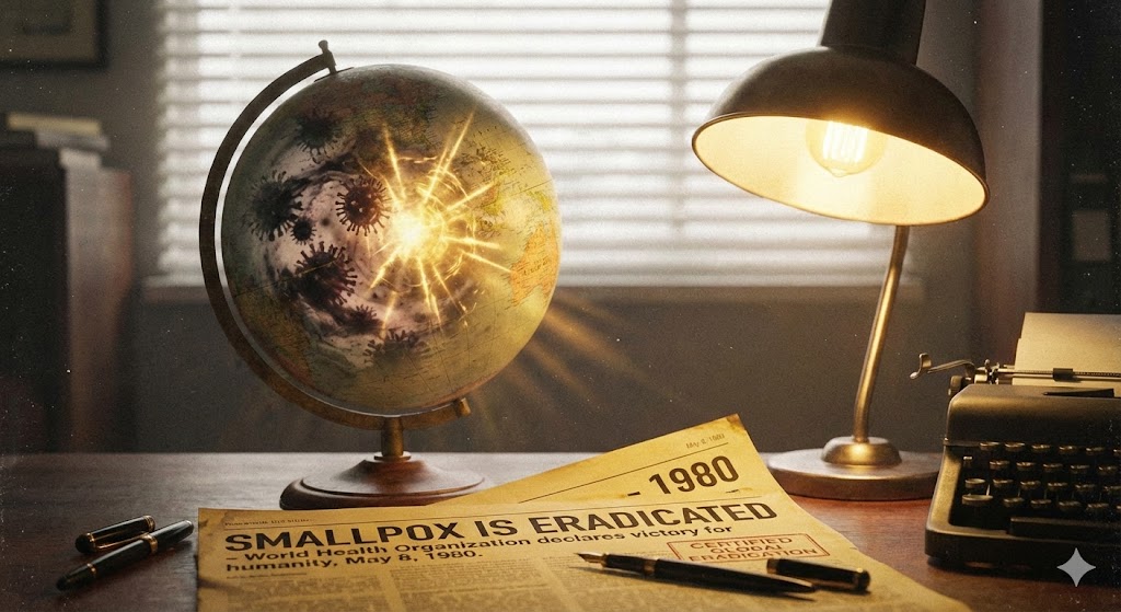 1980년, 천연두 박멸 공식 선언