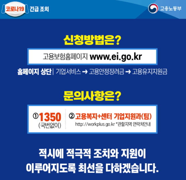 2021년 고용유지지원금 신청방법