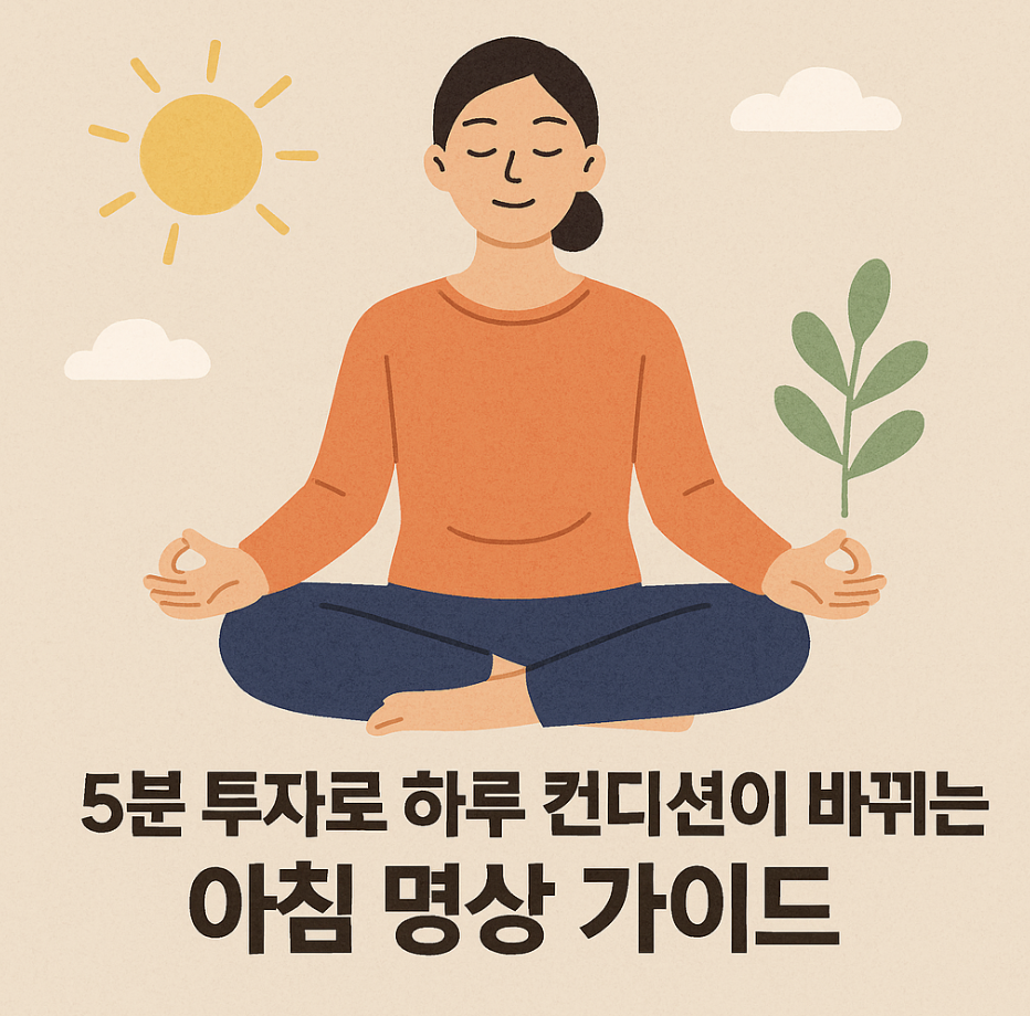 5분 투자로 하루 컨디션이 바뀌는 아침 명상 가이드