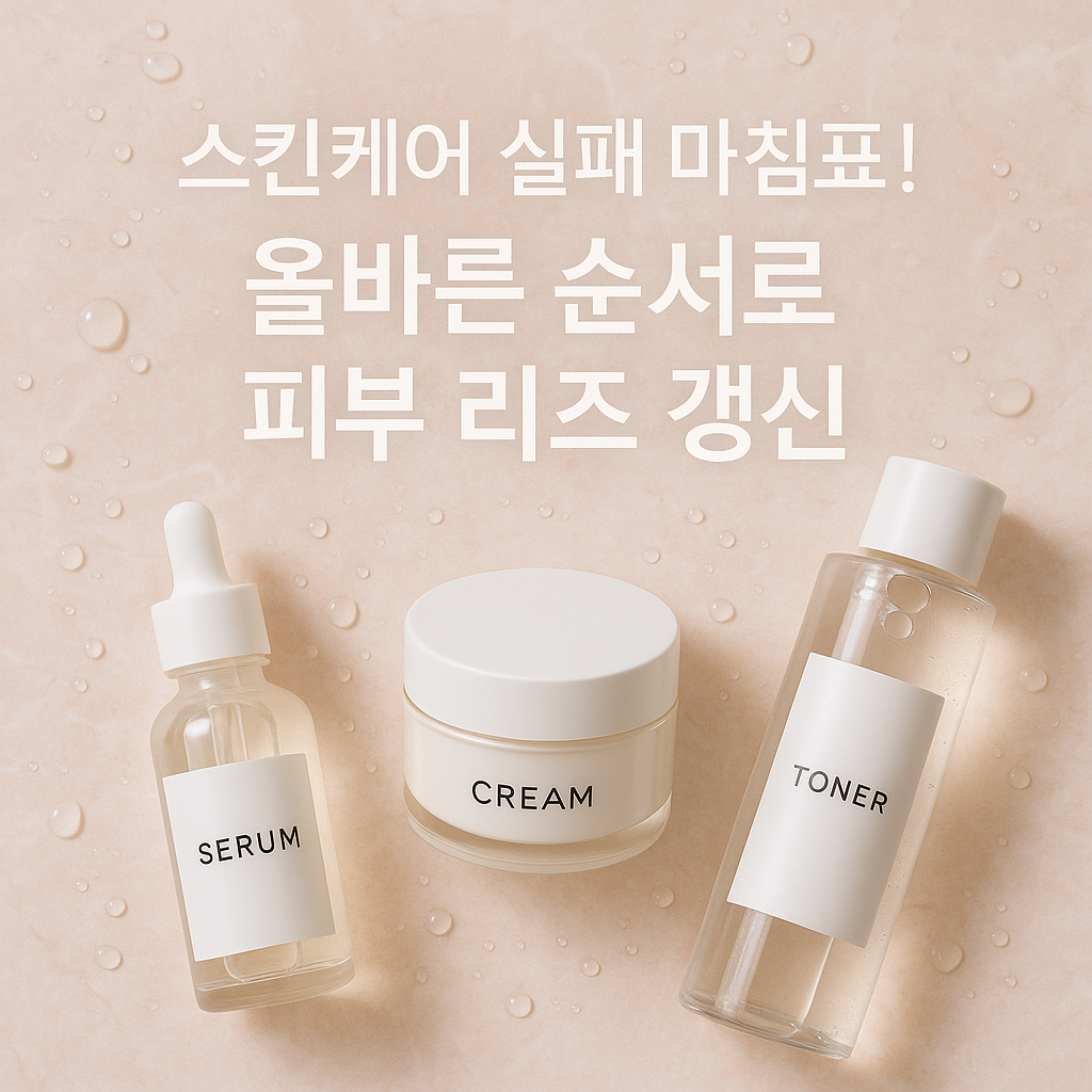 스킨케어 실패 원인 완벽 분석하고 올바른 순서로 꿀피부 완성
