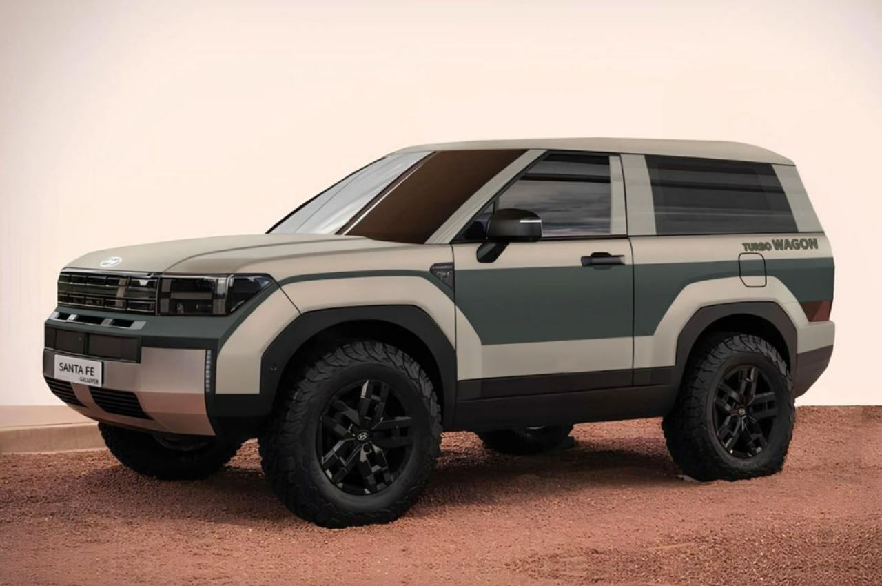 풀체인지로 거듭난 현대자동차 '디 올 뉴 싼타페'가 높은 인기를 보이는 가운데, 갤로퍼 디자인을 적용한 예상도가 공개돼 눈길을 끈다.