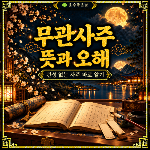 무관사주-뜻과-오해