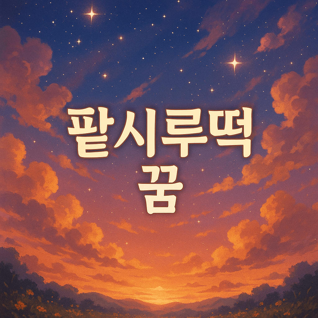 팥시루떡 꿈 해몽