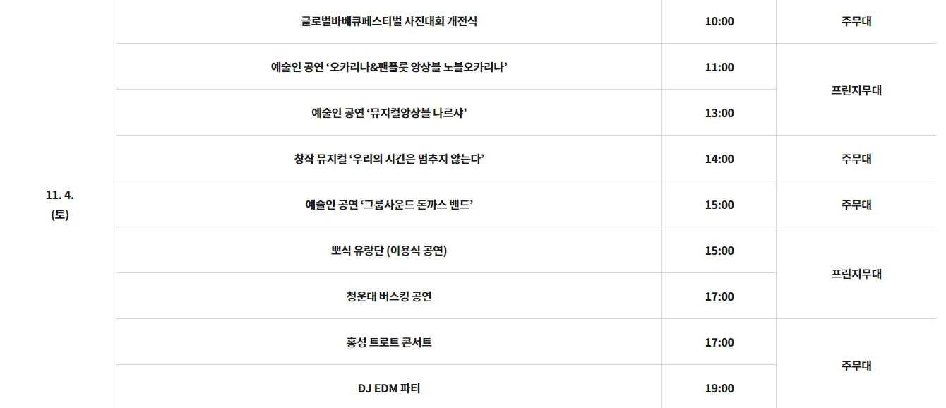 홍성 바베큐축제