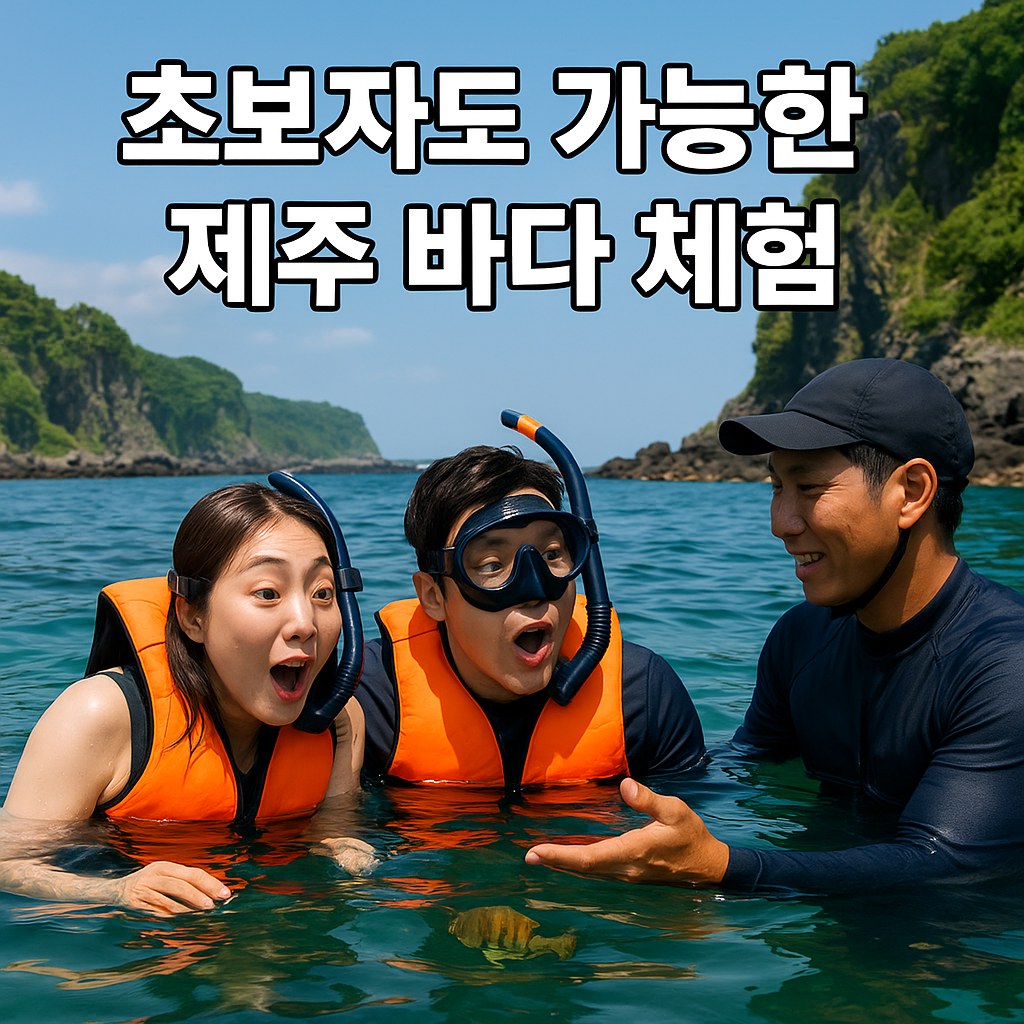 초보자도 즐기는 제주 바다 스노클링 체험