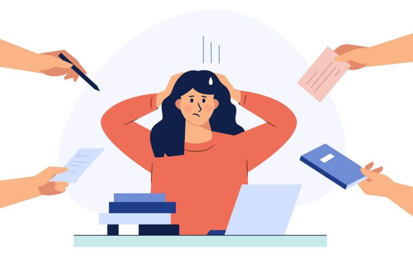 업무로 인한 스트레스