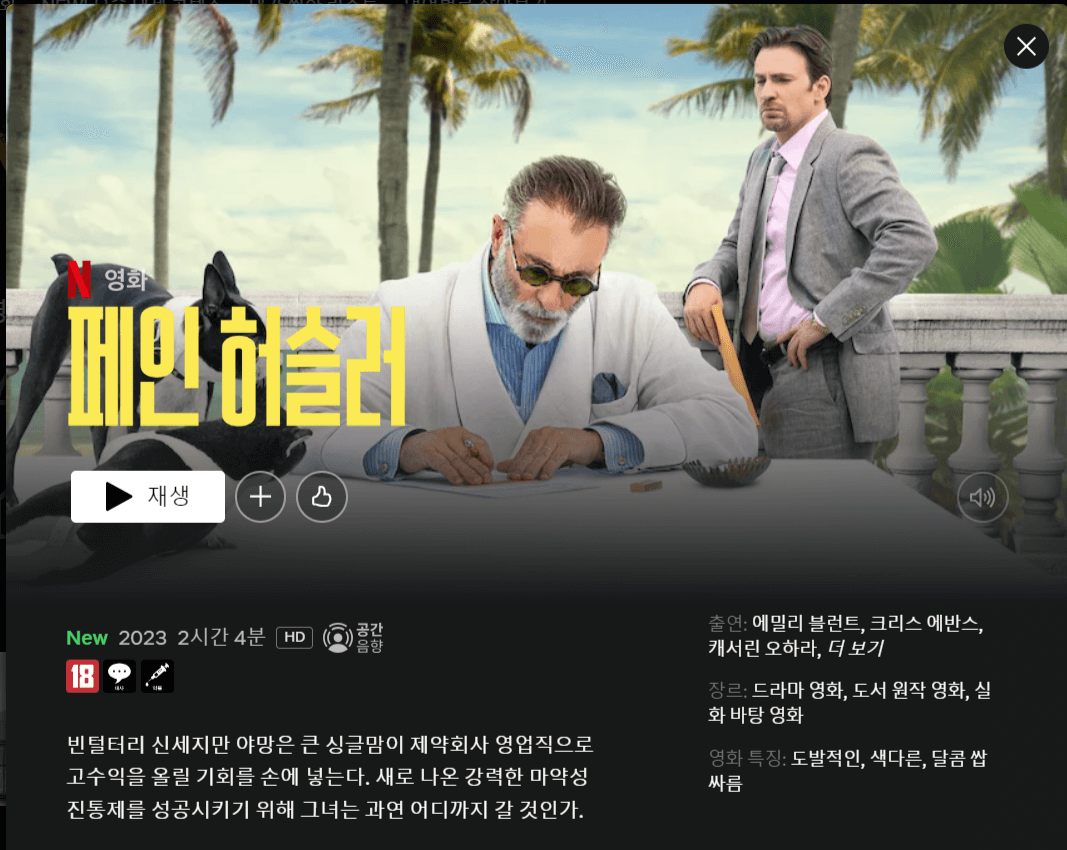 페인 허슬러 줄거리, 평점, 후기