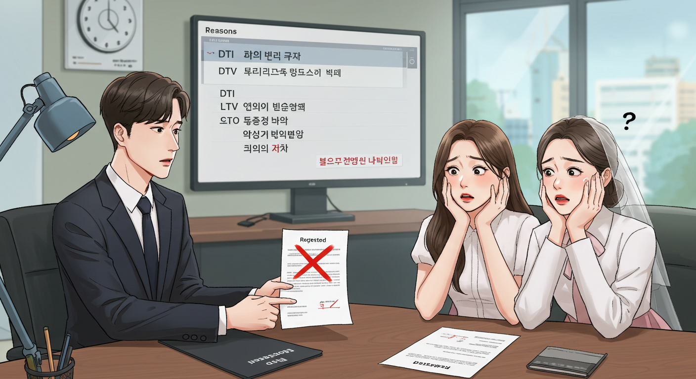 신혼부부 대출 거절 이미지