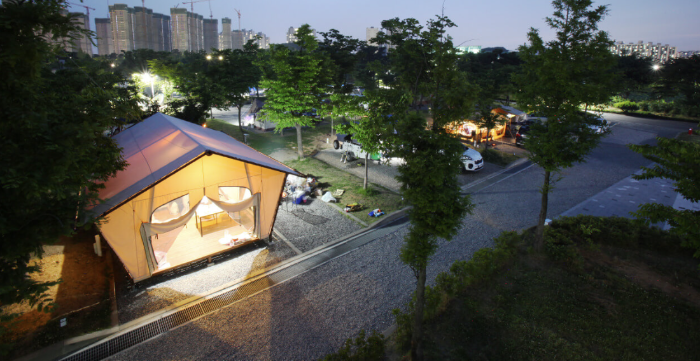 안산화랑캠핑장 전경