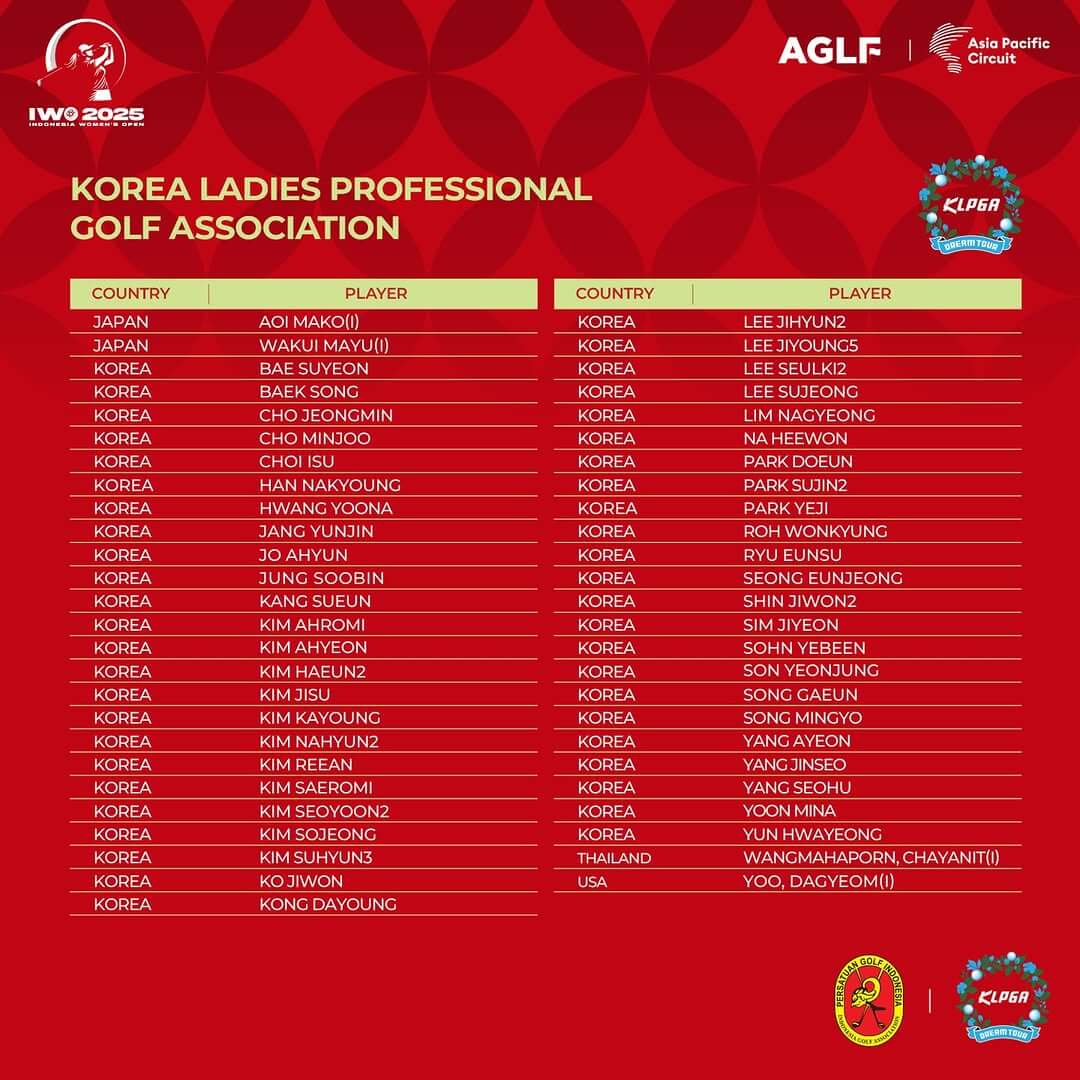KLPGA 드림투어 인도네시아 여자 오픈