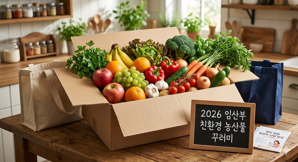 2026년 임산부 친환경 농산물 꾸러미 지원 사업 및 유기농 식재료 배송 서비스 안내