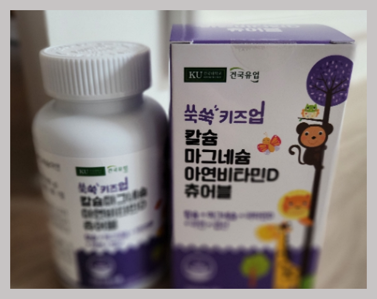 건국유업 쑥쑥 키즈업 칼슘 마그네슘 아연 비타민D 츄어블
