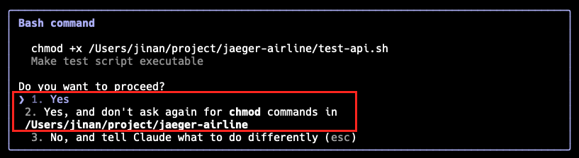 클로드 코드 엔터입력 예시