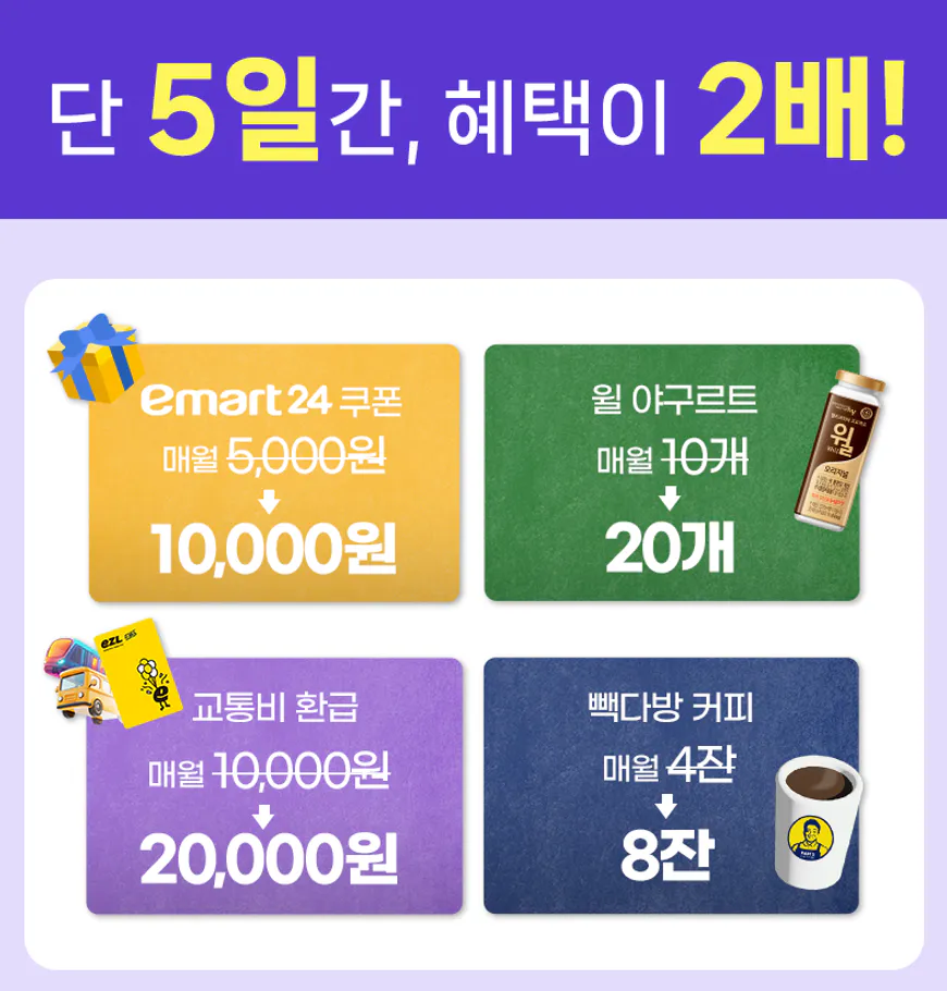 유모바일 더블유데이 이벤트