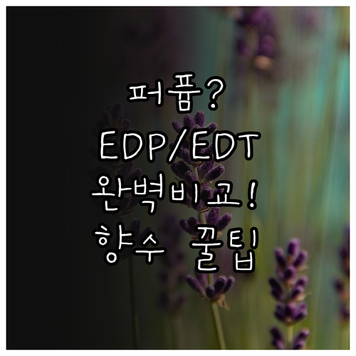 퍼퓸 EDP EDT 부향률 지속 시간..