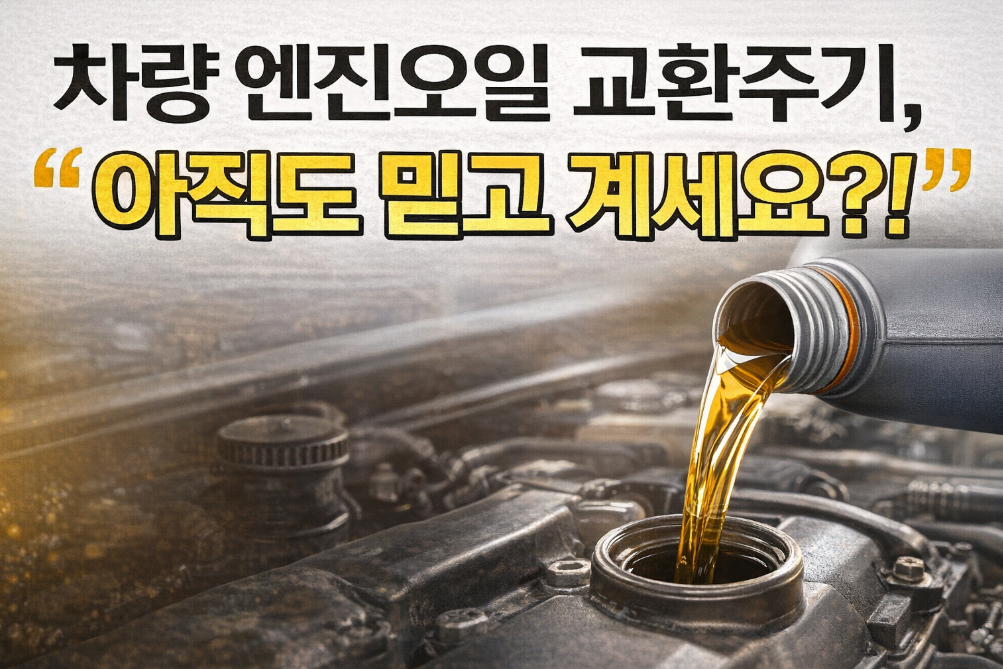 엔진오일 교환주기 진실, 정비소가 숨기는 이유