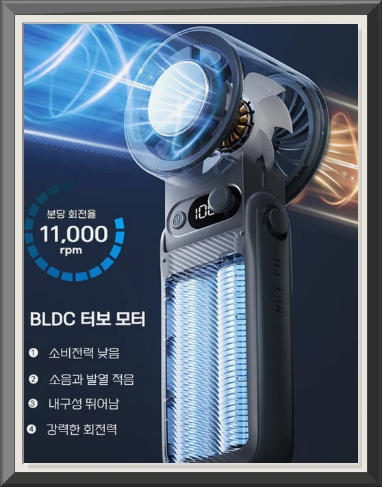 MIFAN 무소음 접이식 휴대용 선풍기, 급속 냉각 성능 집중 분석 이미지 5