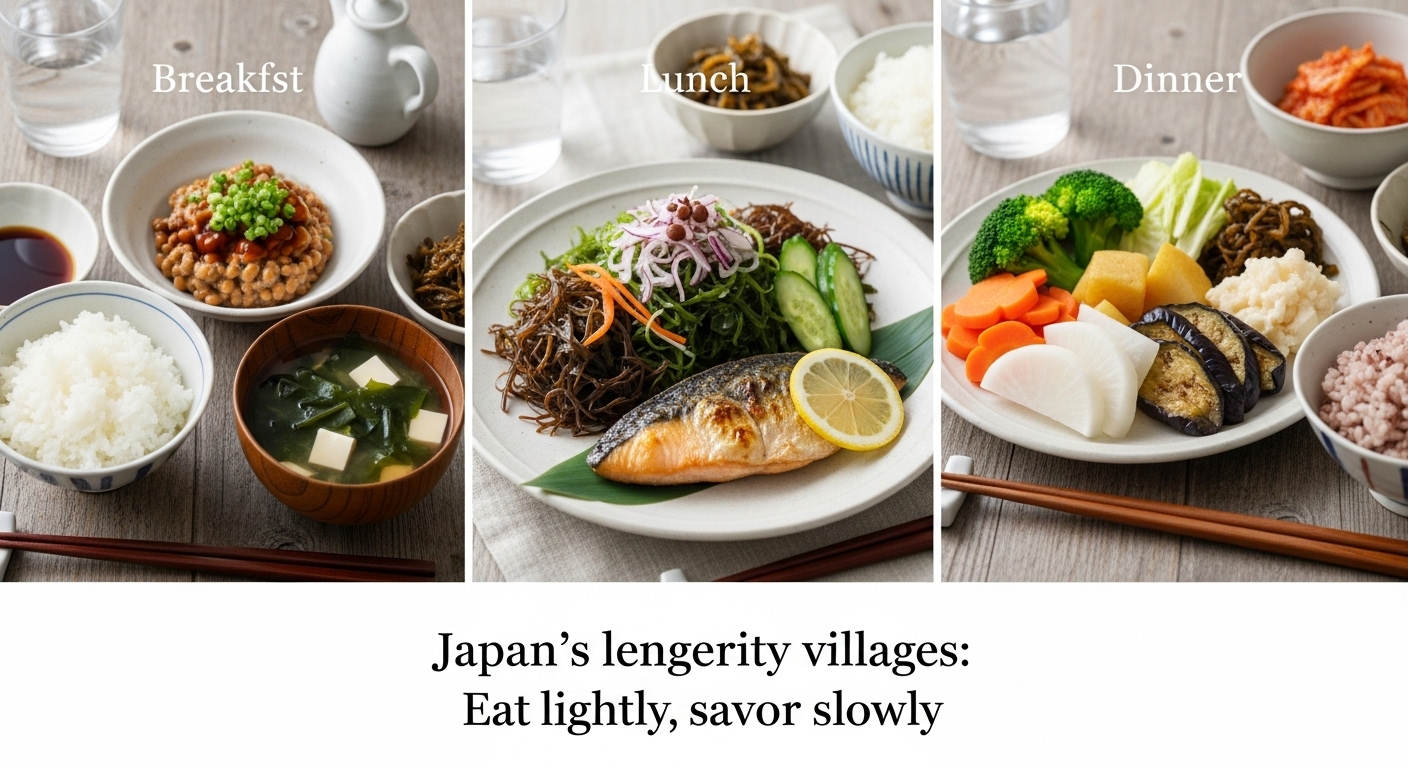 일본 장수마을 건강식