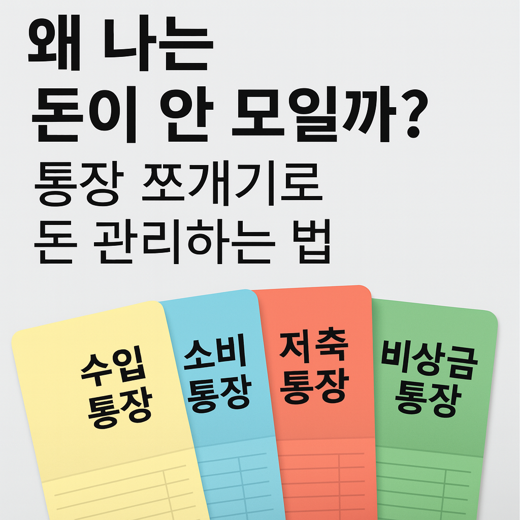 통장 쪼개기&rsquo;로 내 돈 관리 꽉 잡는 방법