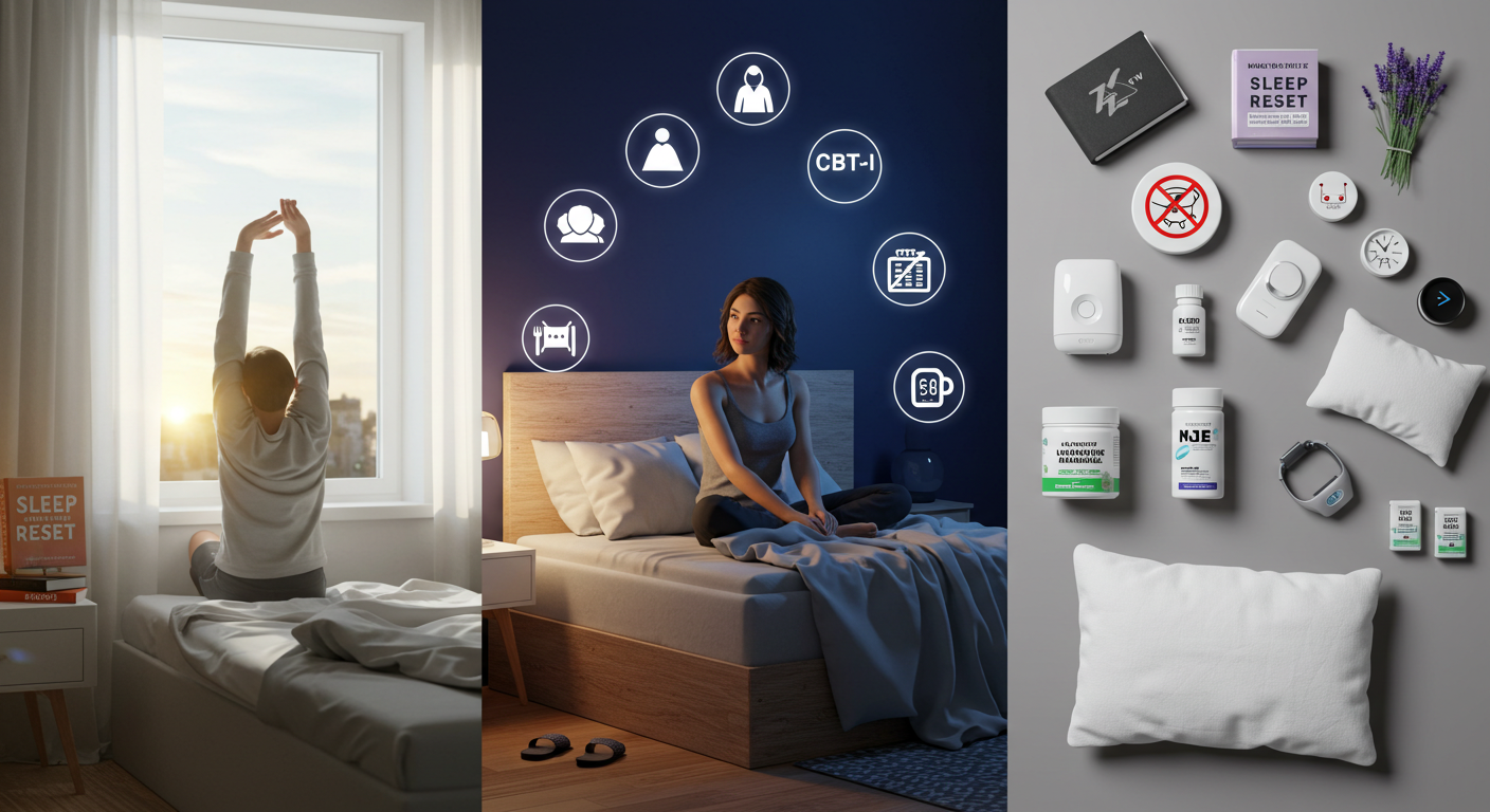 수면 습관 바꾸기, 불면증을 이기는 자기 관리 전략, 관련 제품 정보에 관한 이미지