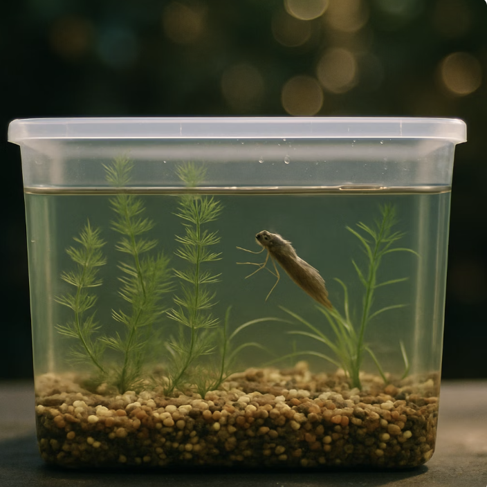 작은 연못 옮겨오기, 사육 환경 꾸미기