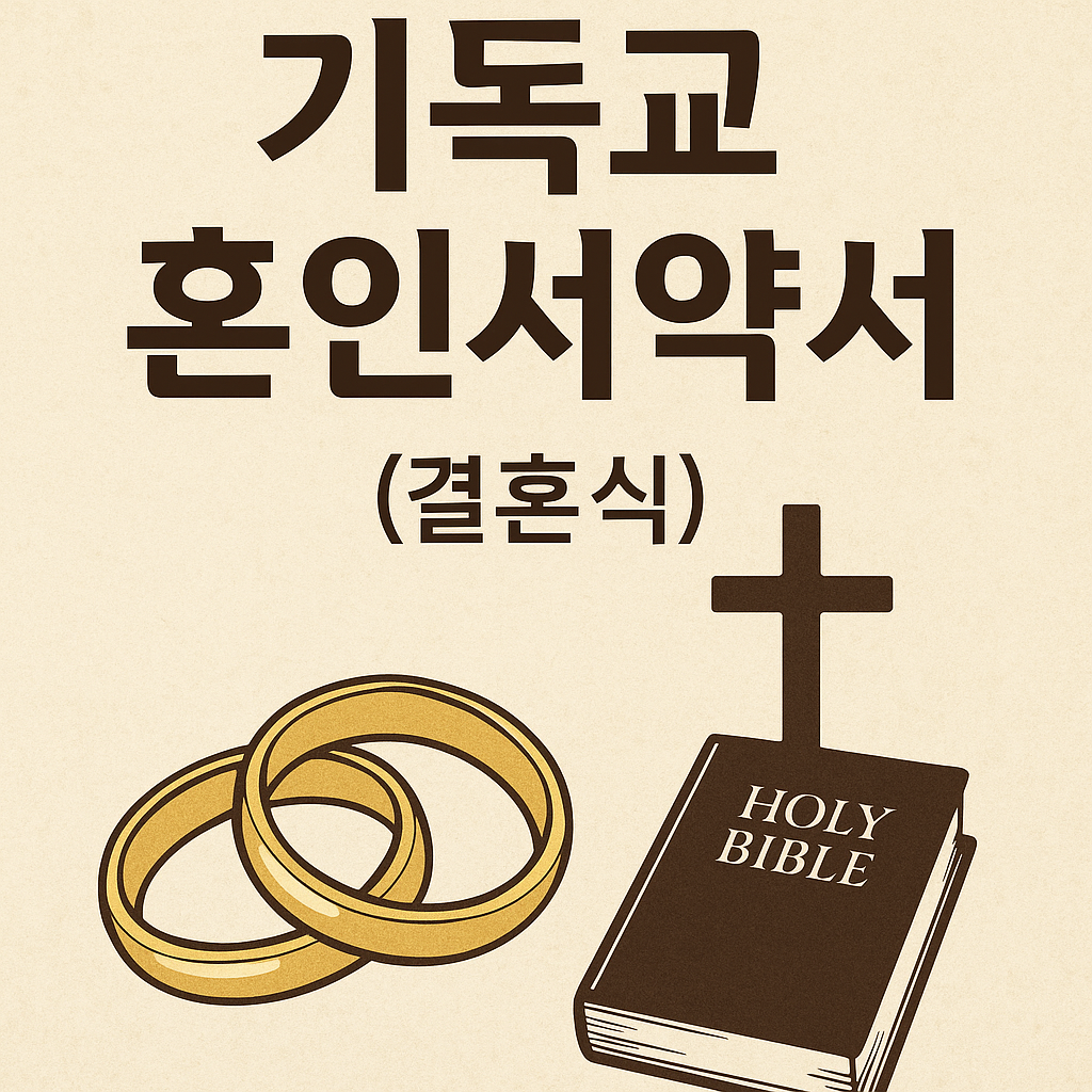 기독교 혼인서약서