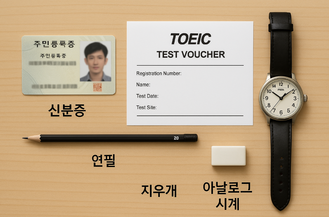 토익준비물 토익 입실시간 시험 시간표 수험표 출력 모바일 샤프 연필 컴싸2