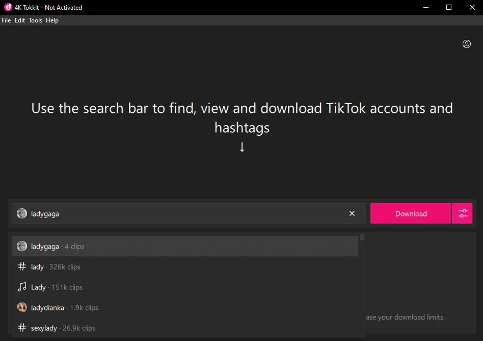 4K Tokkit 검색 인터페이스