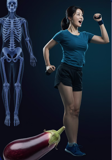 가지 효능 : 뼈 건강 및 골다공증 예방