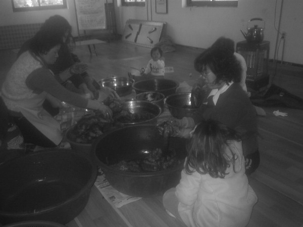 김장하는 여전도회