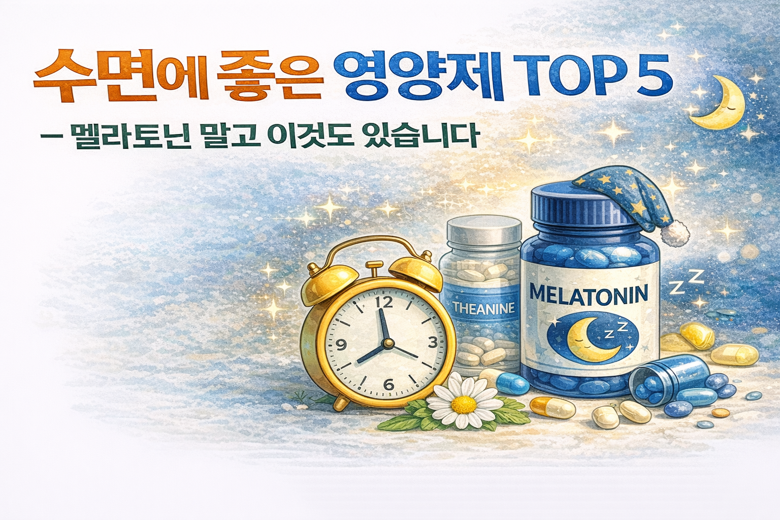 수면에 좋은 영양제 TOP 5 &mdash; 멜라토닌 말고 이것도 있습니다