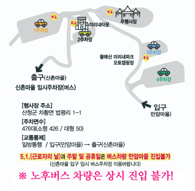 통행로 안내