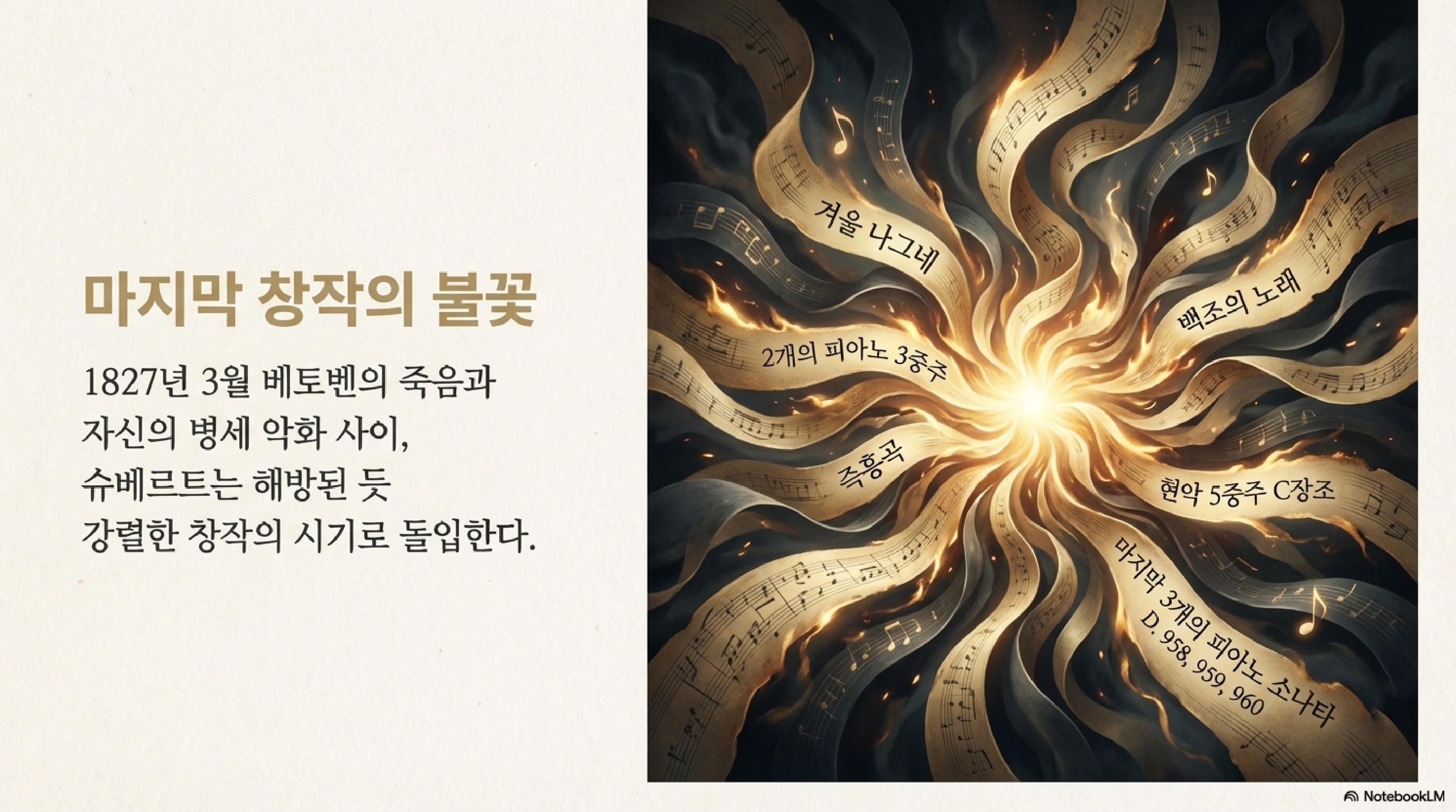 베토벤의 죽음과 슈베르트 창작