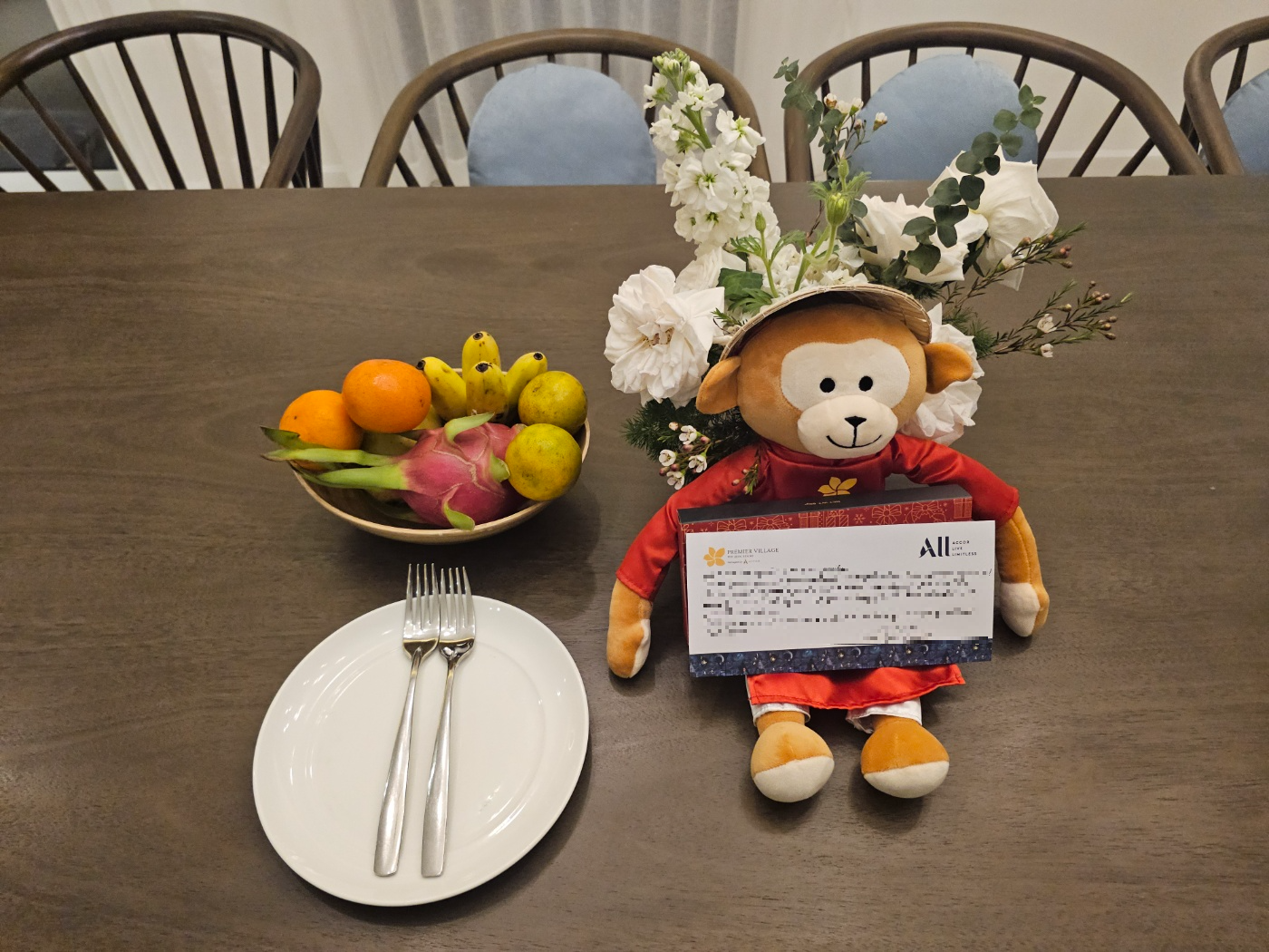 예상 못 한 귀여운 방문객과 리조트의 세심함