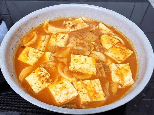 김치찌개 완성
