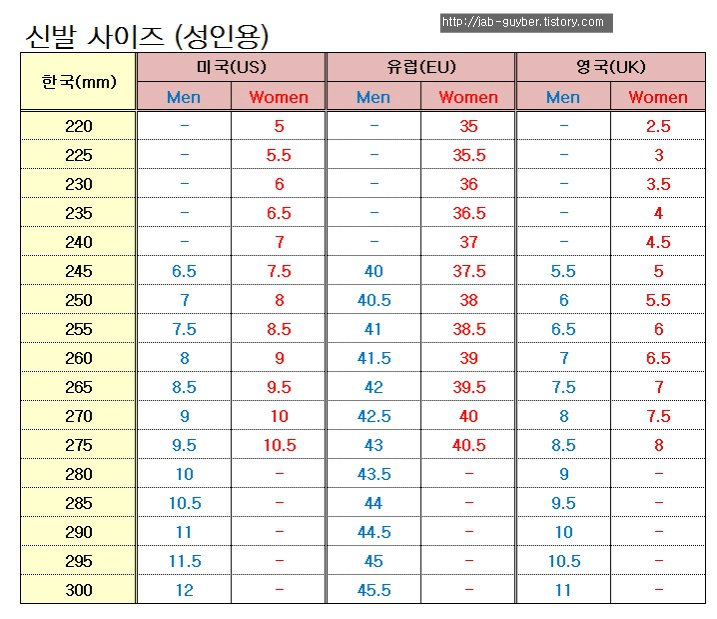 같은 사이즈라도 러닝화·농구화·정장화에 따라 길이와 발볼 느낌이 달라진다