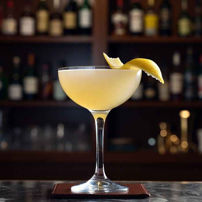 레몬 필 장식과 부드러운 질감이 돋보이는 황금빛 카메론 킥 완성 사진