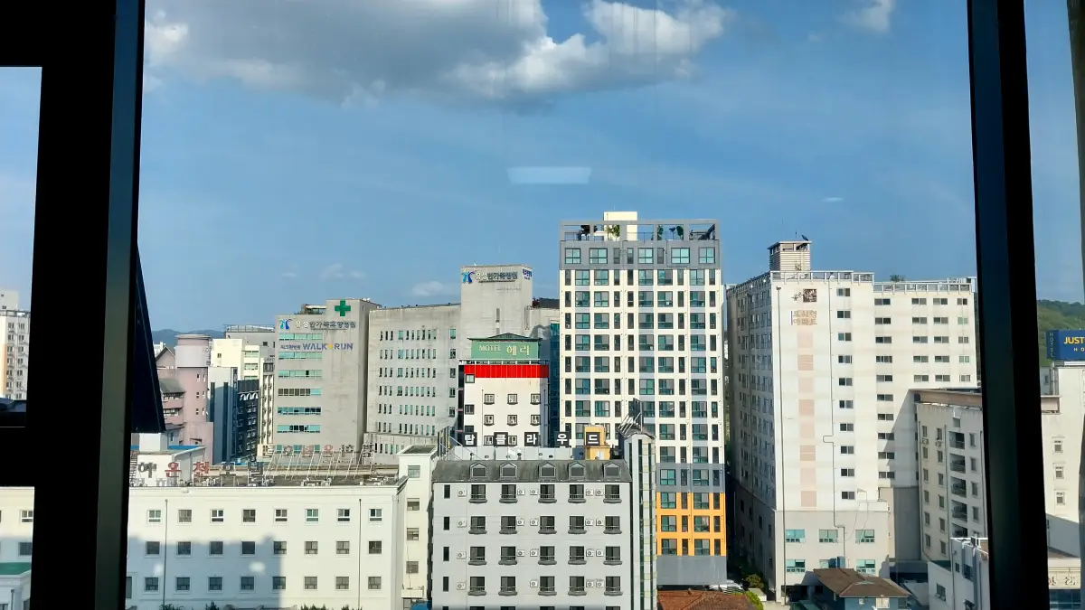 대전호텔-계룡스파텔-창밖풍경