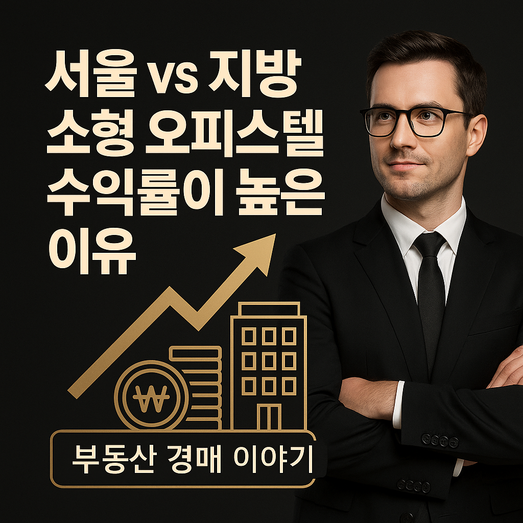 지방 소형 오피스텔 수익률이 높은 이유 &ndash; 고수익 실전 전략 가이드