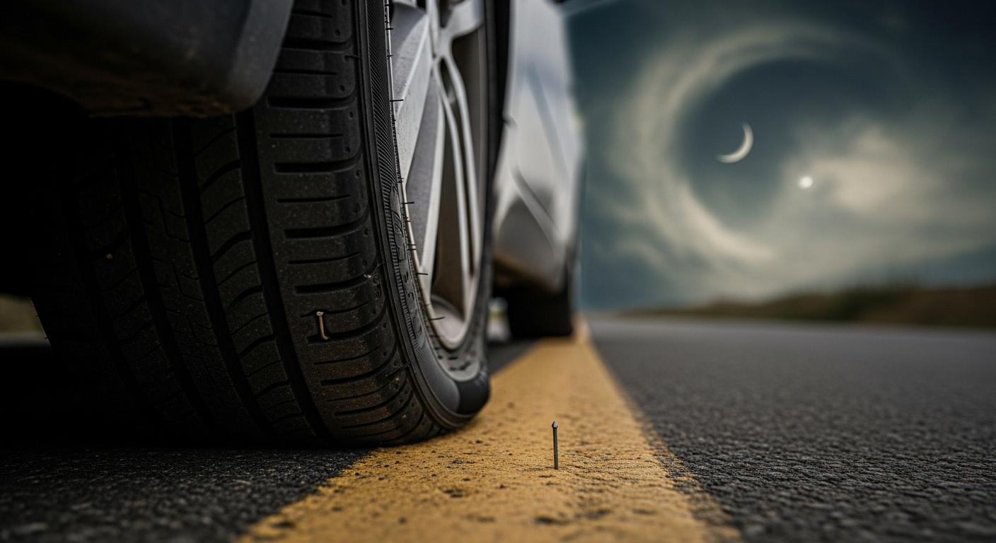 자동차 타이어 빵구 꿈해몽