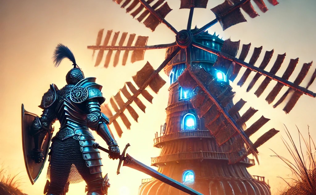 풍차를 보는 기사도 사진