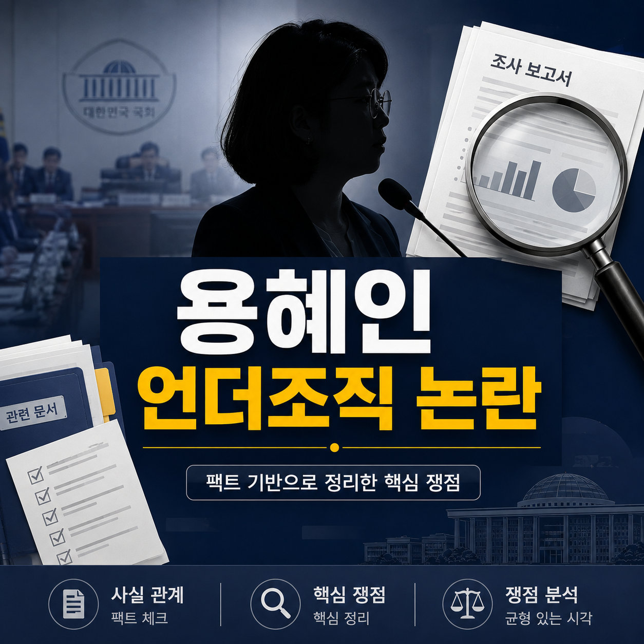 용혜인 언더조직 논란과 노동당 조사 내용을 정리한 뉴스형 대표 이미지