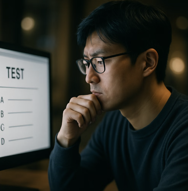 필기시험, 관대한 첫인사