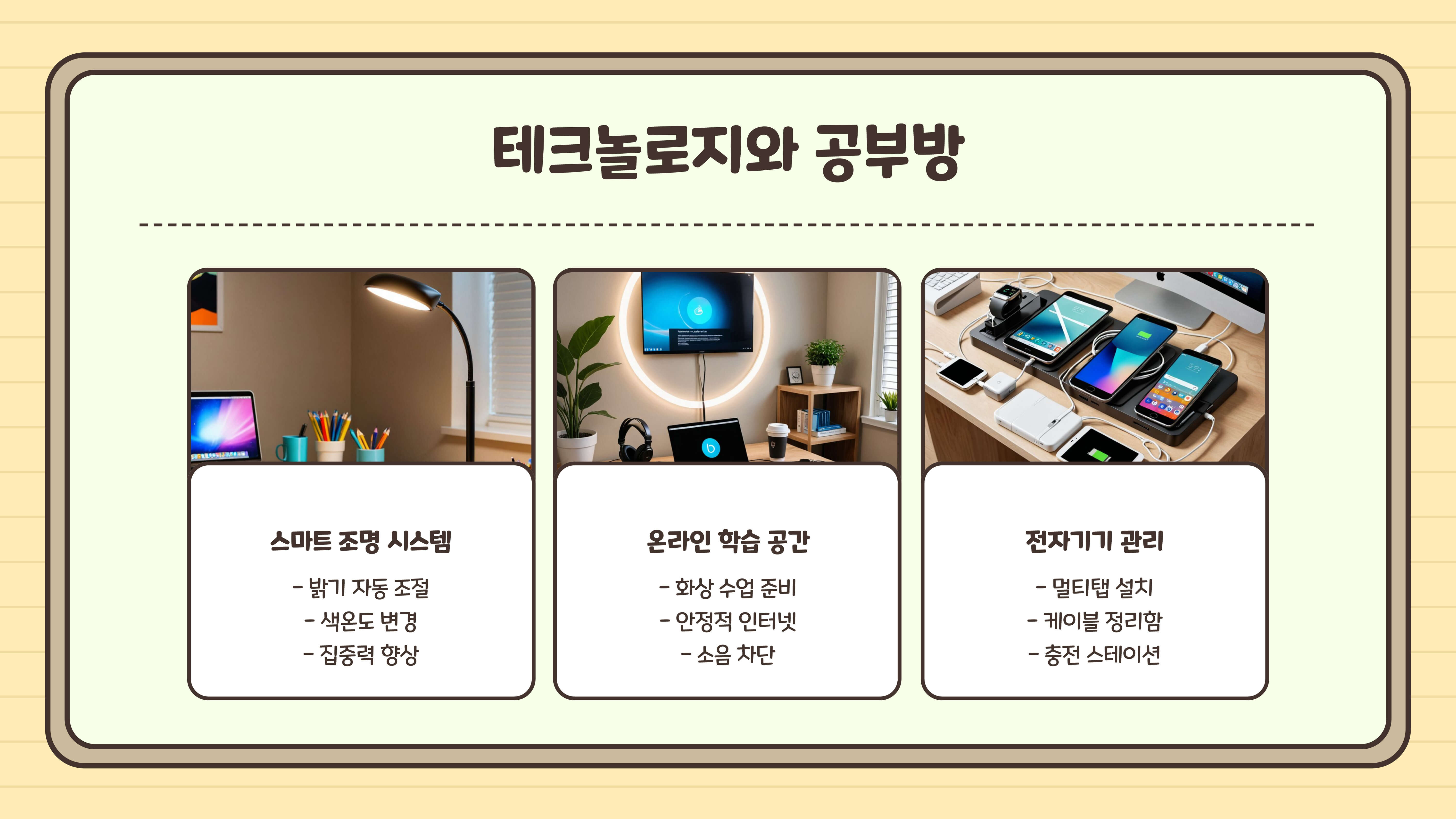 중학생 공부방 꾸미기