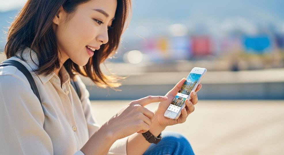 단양여행, 단양갈해 앱 실행 장면