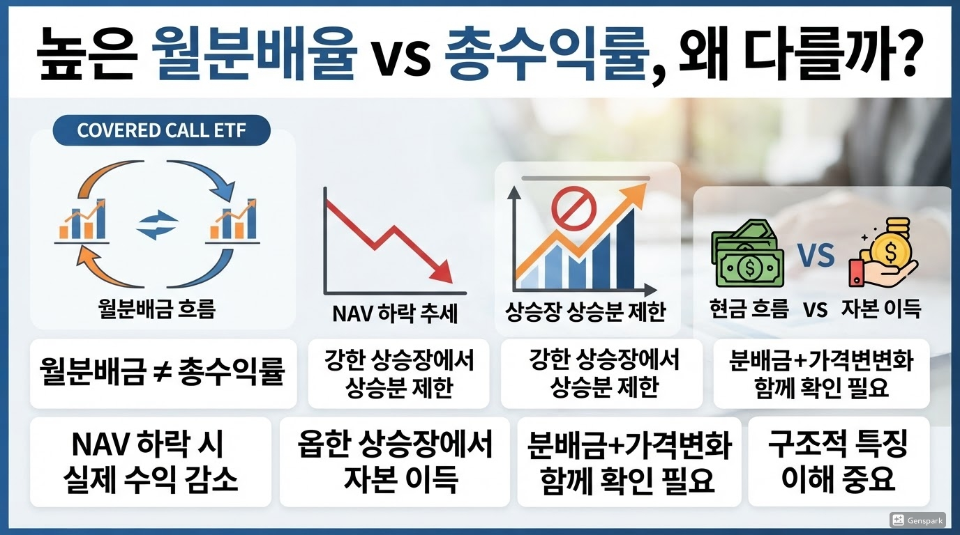 높은 월분배율과 총수익률은 왜 다를까?