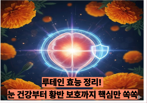 루테인 효능 정리! 눈 건강부터 황반 보호까지 핵심만 쏙쏙