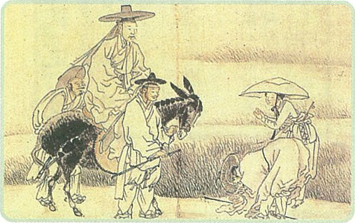 양반의 행차 모습 그림