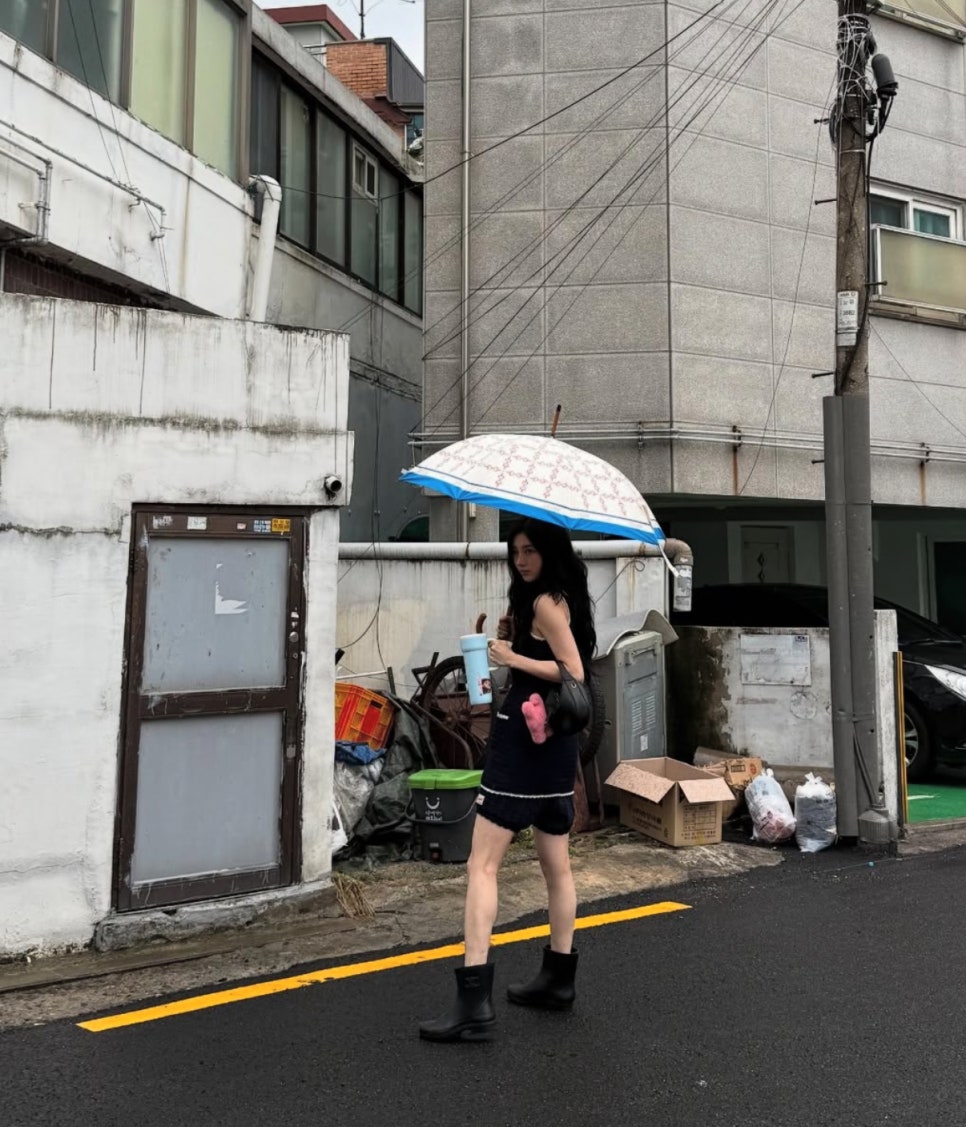 수지 장마철 패션