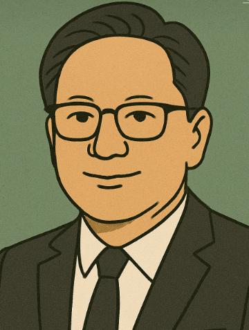 젠슨 황의 얼굴 그림